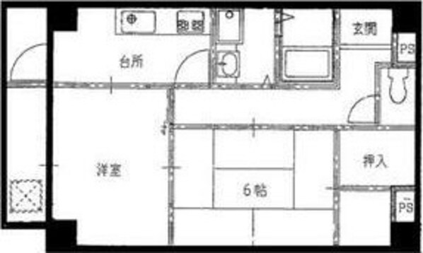 門戸厄神駅 徒歩4分 1階の物件間取画像